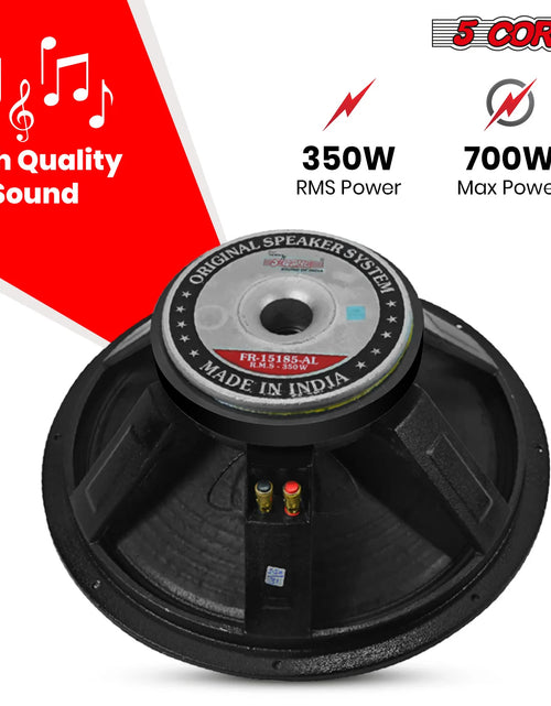 Load image into Gallery viewer, 5Core 15 Inch Subwoofer Speaker 3500W Peak 8Ohm Aluminum PA Replacement DJ Sub Woofer
