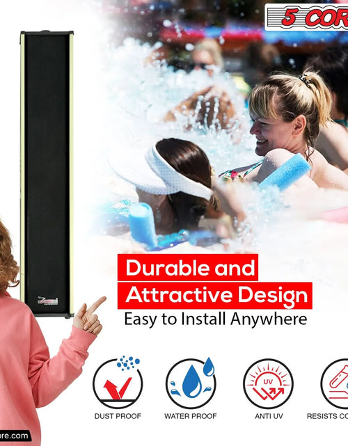 Load image into Gallery viewer, 5Core Outdoor Speakers Stereo in Wall 300W Peak Passive Home Audio System
