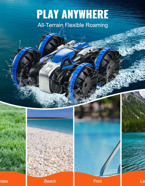 Load image into Gallery viewer, VEVOR Amphibious Remote Control Car Boat 2.4 Ghz 4WD RC Boat Kids Adults Blue
