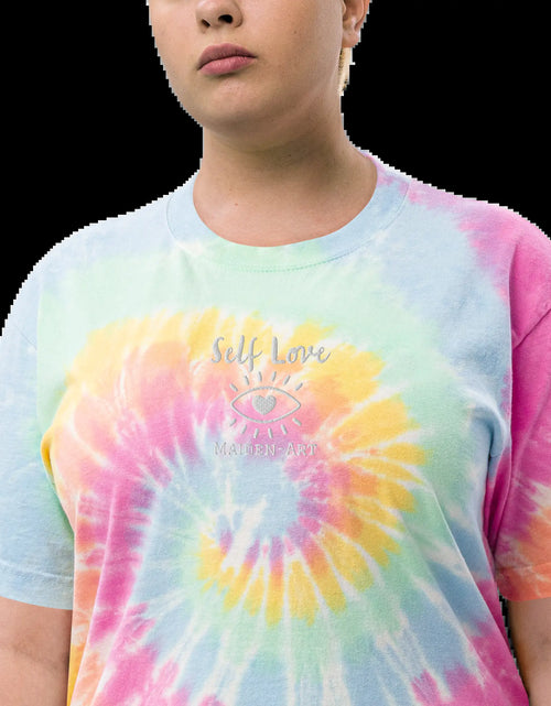 Load image into Gallery viewer, Oversized T-Shirt Self Love Oversized Tie-Dye T-Shirt
