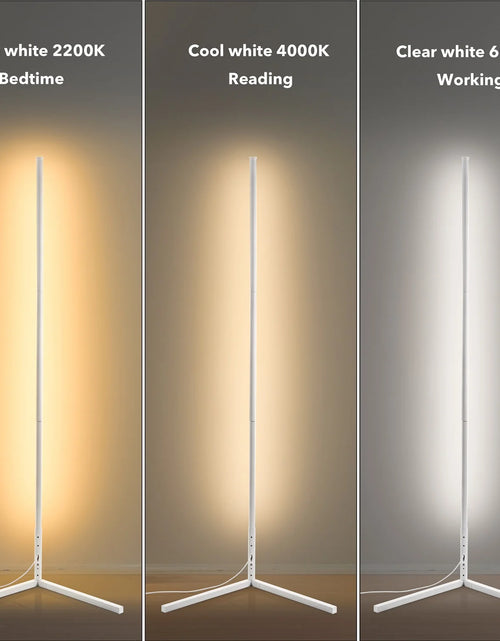Load image into Gallery viewer, RGBCW Corner Floor Lamp - White
