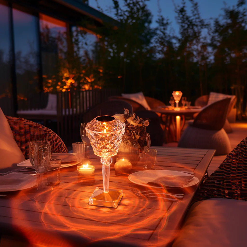 Rose Table Lamp Crystal Light