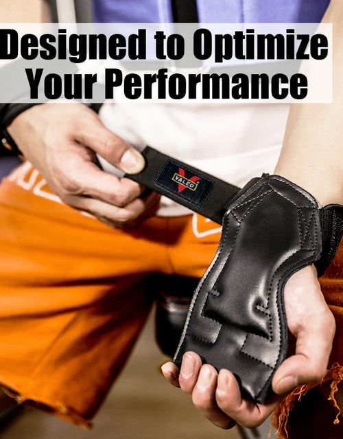 Load image into Gallery viewer, Cowhide Weight Lifting Sports Gloves Wrap Dumbbell Barbell Fitness Gym Gloves Musculation Wrist Strap Powerlifting Gym Equipment
