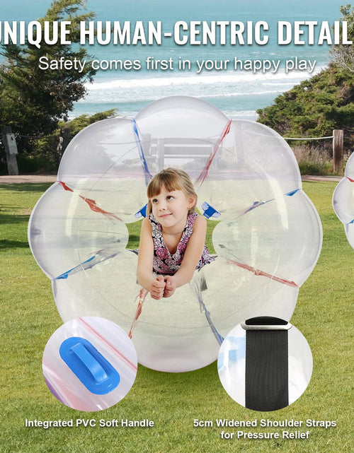 Load image into Gallery viewer, VEVOR Inflatable Bumper Balls 2-Pack 4FT/1.2M PVC Sumo Zorb Balls for Kid &amp; Teen
