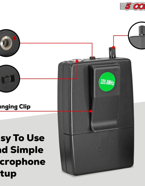 Load image into Gallery viewer, 5Core Wireless Microphones W 2 Headset Portable Mini Microfono Inalambricos + Receiver 165Ft Range
