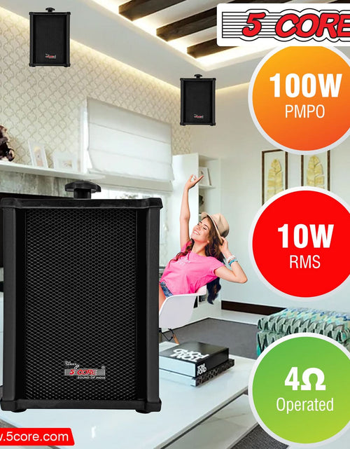 Load image into Gallery viewer, 5Core Audio System Combo 30W Amplifier 6.4” Wall Speakers 4 Piece 10W RMS Each Commercial Speaker System for Restaurant Office Cafe Bar

