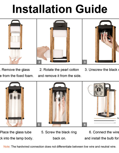 Load image into Gallery viewer, Outdoor Wood Grain Porch Lights
