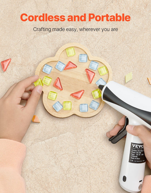 Load image into Gallery viewer, Cordless Hot Glue Gun Hot Melt Glue Gun with 20Pcs Sticks Rechargeable Battery
